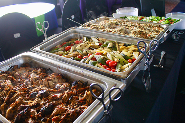 Wedding with Catering and Food Bar